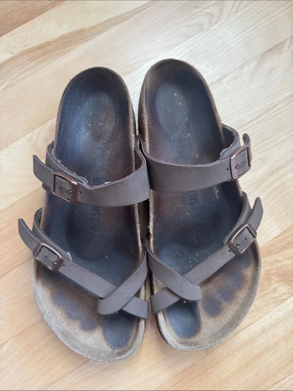 Birkenstock Women’s Mayari Footbed Sandals Brown Birks Size 39  8.5